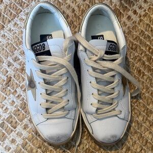 White Sneakers with Gold Star